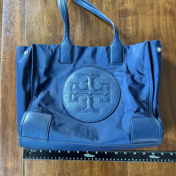 Classic Navy Tori Burch Ella Tote - Picture 1 of 12